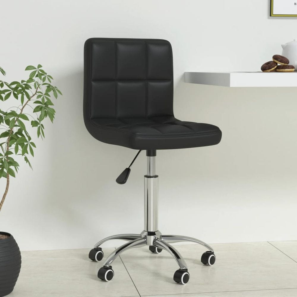 Petromila vidaXL Otočná kancelárska stolička čierna umelá koža